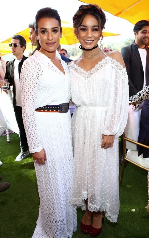 Lea Michele & Vanessa Hudgens look en dentelle tapis rouge